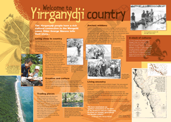 Welcome to Yirrganydji Country sign (Artwork: WTMA) 