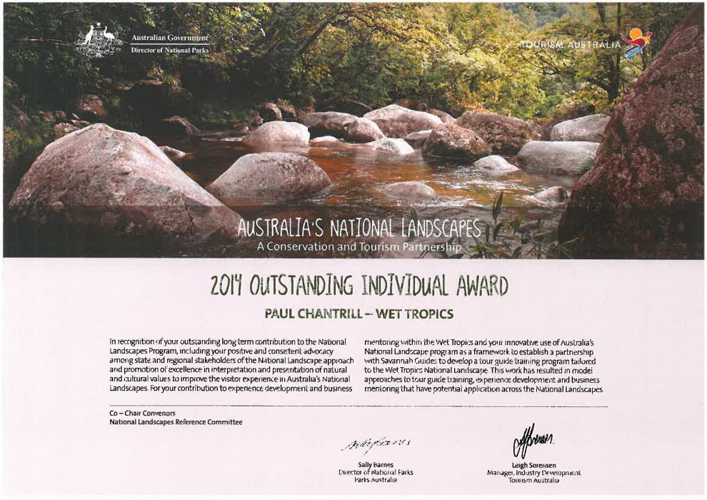 National Landscapes Award for Wet Tropics